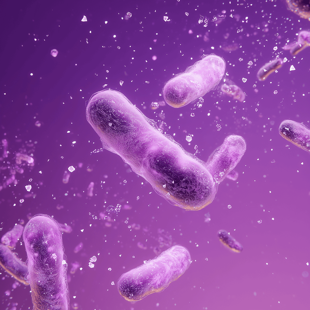 Bactéries intestinales à l'intérieur du colon