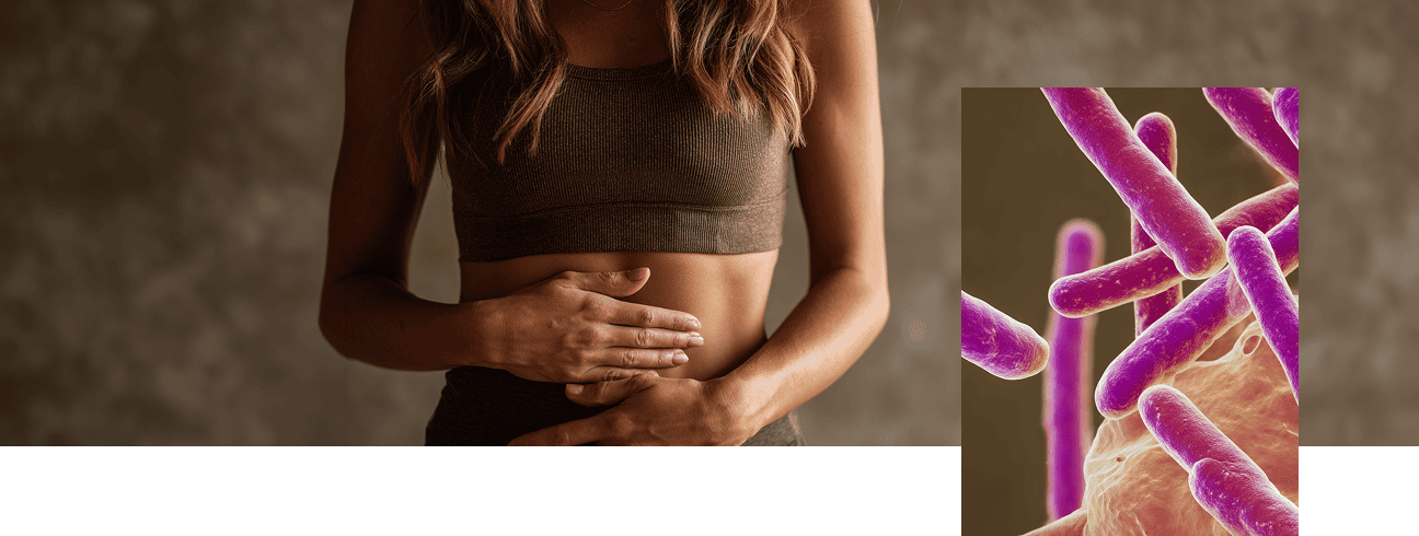 Femme avec des douleurs intestinales