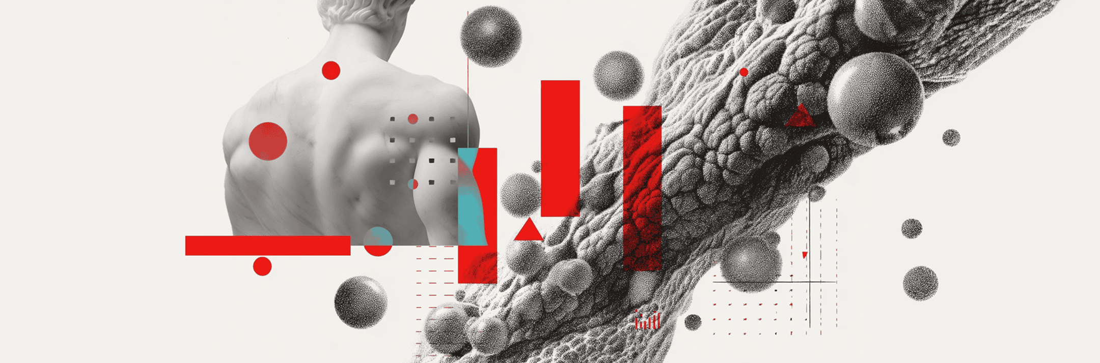 Réactions du corps face à la restriction calorique représentées par des structures cellulaires