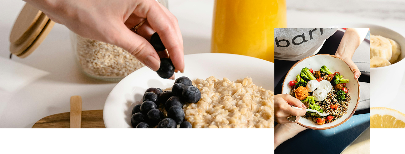 Aliments riches en fibres et repas équilibré favorisant le microbiote intestinal