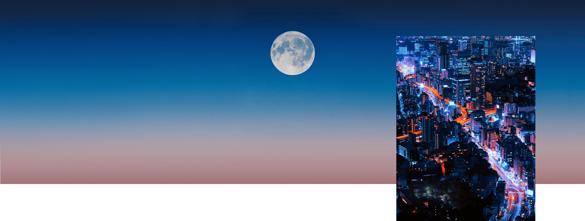 Mélatonine, horloge biologique et sommeil représentés par un cerveau, une lune et des formes abstraites