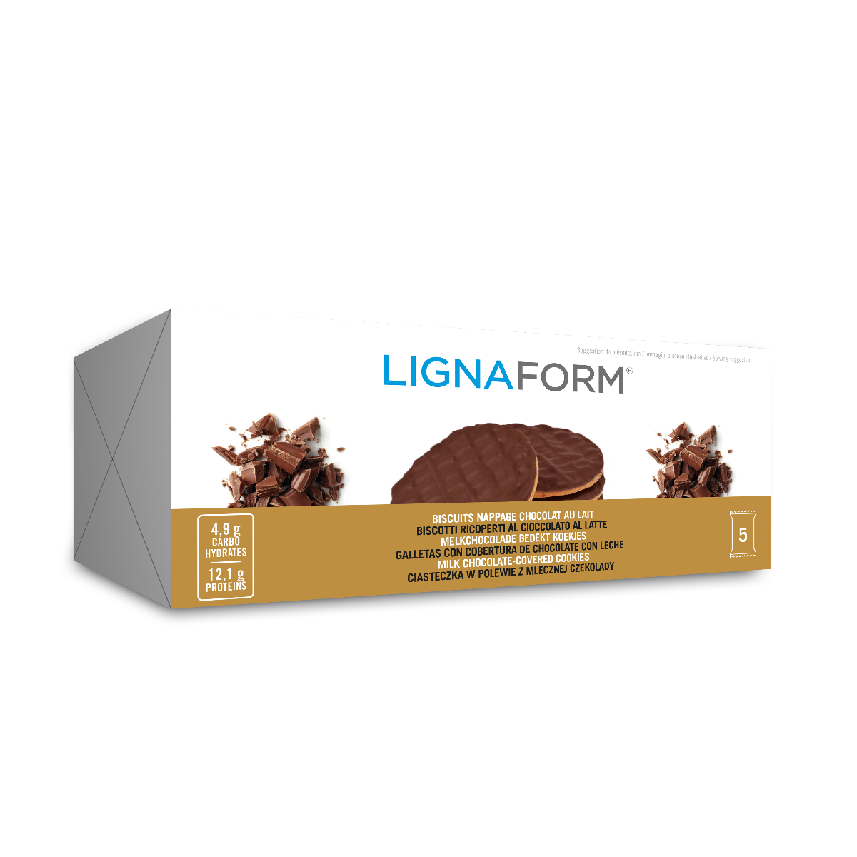 Biscuits nappage chocolat au lait