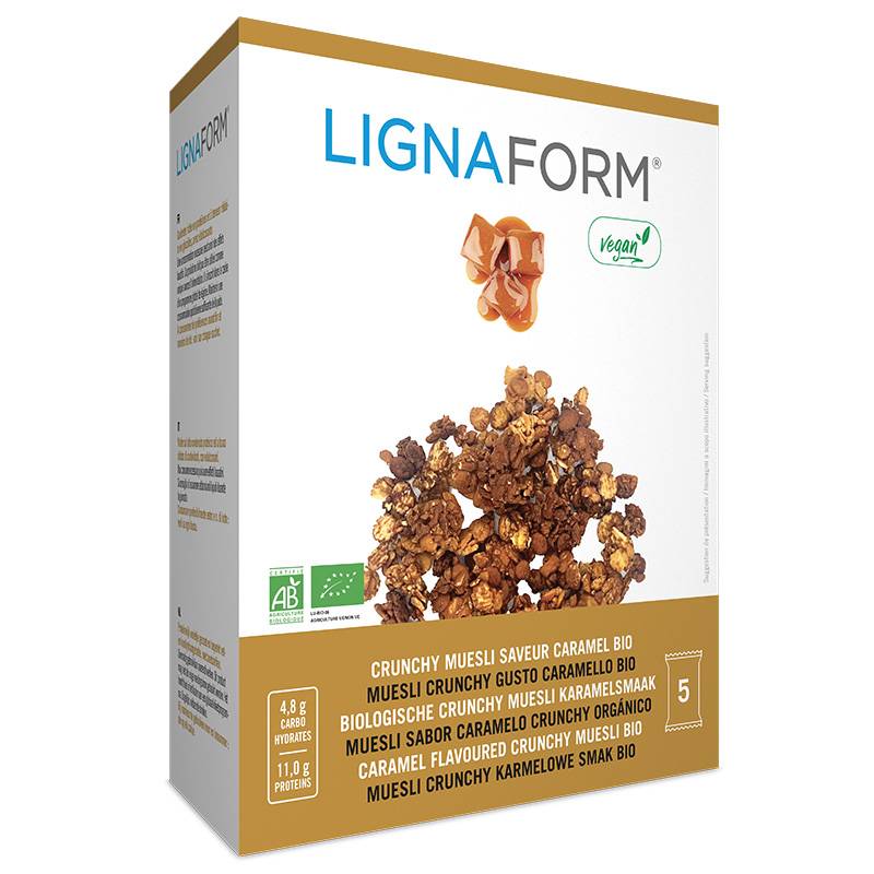 Caramel flavoured crunchy muesli BIO