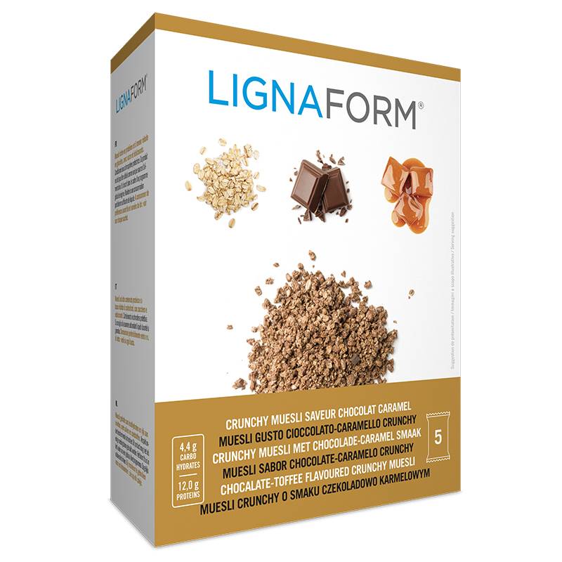 Crunchy muesli saveur chocolat-caramel