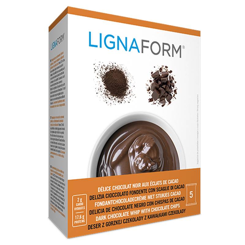 Dark chocolate delight with cocoa nibs