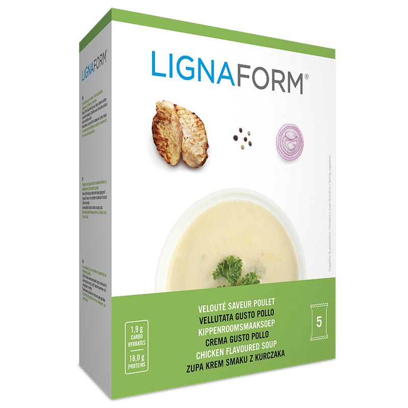 Soup with chicken flavor