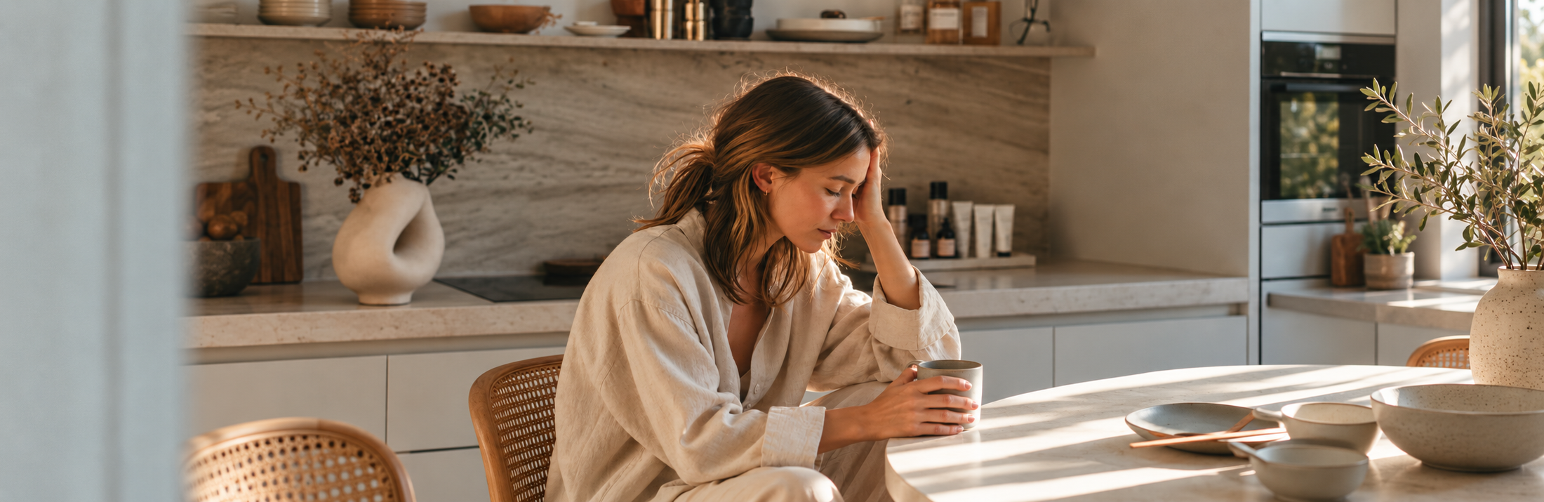 Femme fatiguée par un quotidien dense