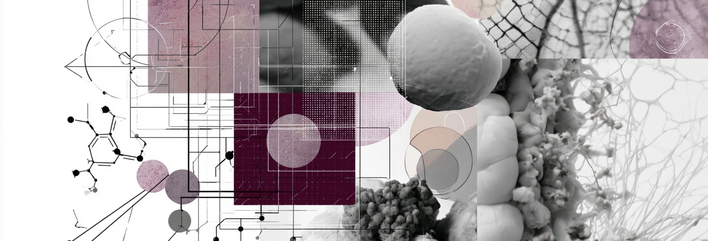 Collage scientifique de cellules et molécules, illustrant le dialogue entre microbiote et système immunitaire