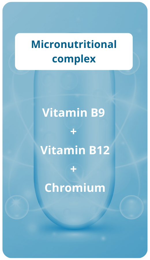 complexe micronutritionnel vitamines B9, B12 et chrome