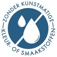 Zonder kunstmatige kleur of smaakstoffen